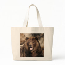 Grizzly Bear Boar Tote Bags