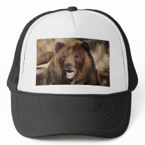 Grizzly Bear Boar Trucker Hat