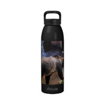 Grizzly Bear by the Water Drinking Bottle