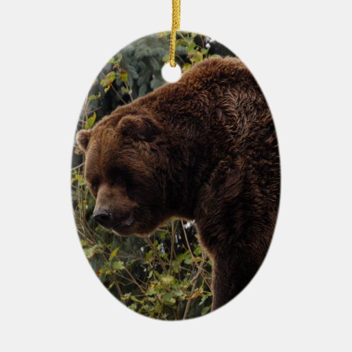 christmas grizzly bear