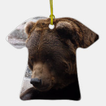 Grizzly Bear Christmas Ornament