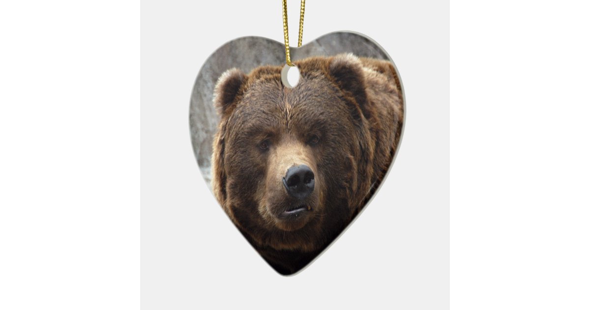 christmas grizzly bear