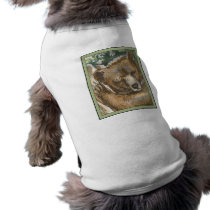 Grizzly Bear Cub and Tree Stump pet clothing