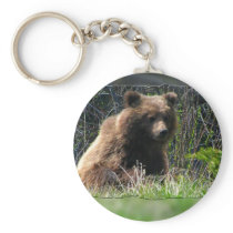 Grizzly Bear Cub Key Chain