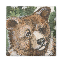 Grizzly Bear Cub magnets