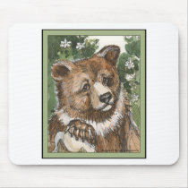 Grizzly Bear Cub mousepads