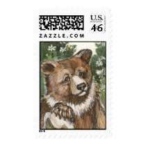 Grizzly Bear Cub stamps