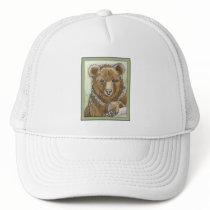 Grizzly Bear Cub Watching hats