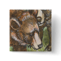 Grizzly Bear Friends buttons