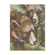 Grizzly Bear Friends postcards