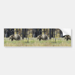 Grizzly Bear in Field at Yellowstone National Park Bumper Stickers