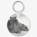 grizzly bear mom sleeping keychains