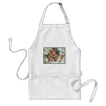 Grizzly Bear Mother and Cubs in Winter aprons