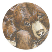 Grizzly Bear Resting stickers
