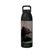 Grizzly Bear Resting Water Bottle