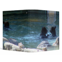 Grizzly Bear Swimming Party Binder binder