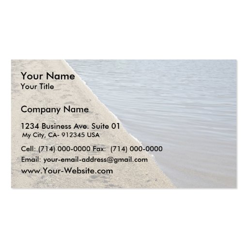 Grizzly bear tracks, Sithylemenkat Lake Business Card