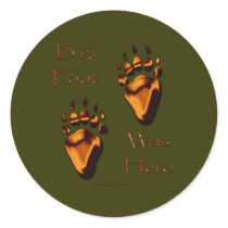 GRIZZLY BEAR TRACKS stickers