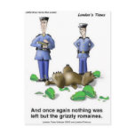 Grizzly Romaines Bear/Lettuce Cartoon Gifts &amp; Tees Postcard
