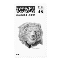 Grizzy Bear Postage
