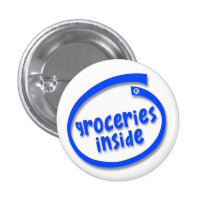 Groceries Inside Pinback Button