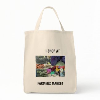 GROCERY BAG - I SHOP AT, FARMERS MARKET bag