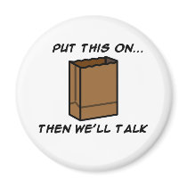 Grocery Bag Needed! magnets
