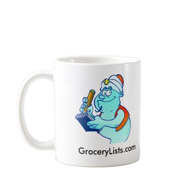 Grocery Genie GroceryLists.com Coffee Mug by GroceryLists