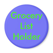 Grocery List Holder magnets by sharyan06 Grocery List Holder magnets