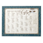 Grocery List Pad - Keep Calm and Drink Coffee Cup