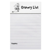 Grocery List Stationery