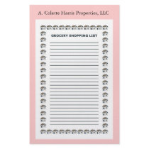Grocery Note Pad- Design 1 stationery