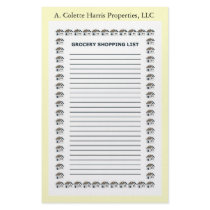 Grocery Note Pad- Design 4 stationery