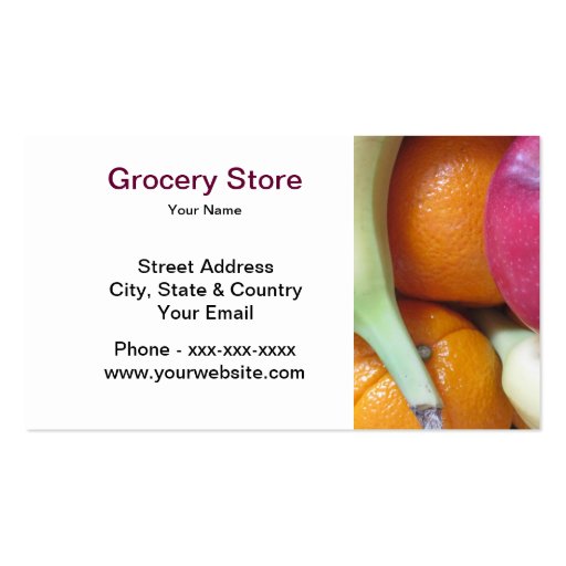 472+ Grocery Business Cards and Grocery Business Card Templates Zazzle