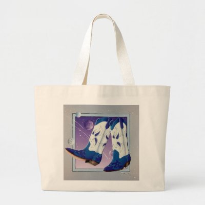 Cheap Fashion Cowboy Boots on Grocery  Tote Bag   Electric Slide Cowboy Boots From Zazzle Com