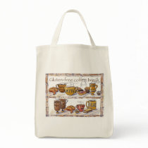 Grocery Tote Gluten-Free Coffee Break bags by GFillustrator Grocery Tote Gluten-Free Coffee Break bags