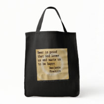 Grocery Totes - Beer Is Proof bags by CocktailDiva Grocery Totes - Beer Is Proof bags