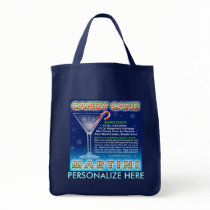 Grocery Totes - Candy Cane Martini Art bags by Happy_Holly_Daze Grocery Totes - Candy Cane Martini Art bags