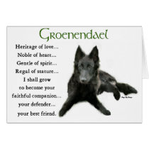 Groenendael Belgian Sheepdog Gifts Greeting Card
