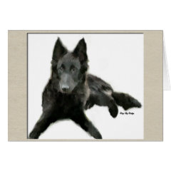 Groenendael Belgian Sheepdog Gifts card