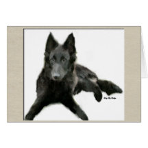 Groenendael Belgian Sheepdog Gifts Greeting Cards