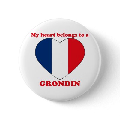Grondin Pin by ValentinesDayTshirts
