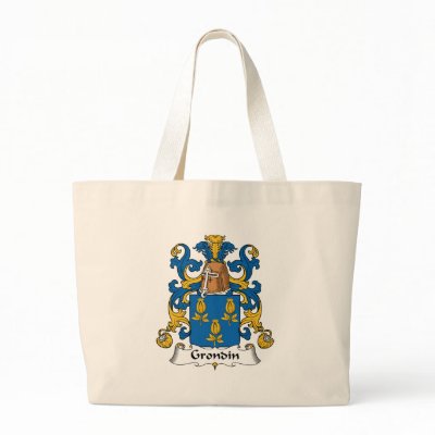 Grondin Family Crest Bags by coatsofarms