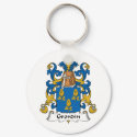 Grondin Family Crest keychains