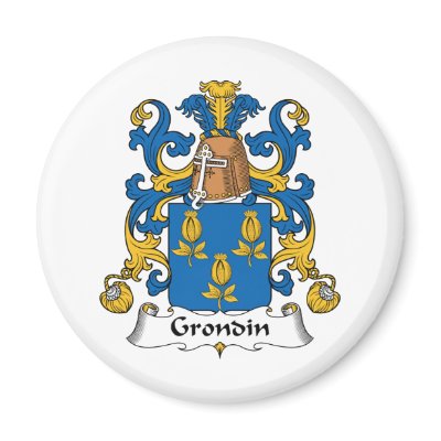 Grondin Family Crest Magnet by coatsofarms
