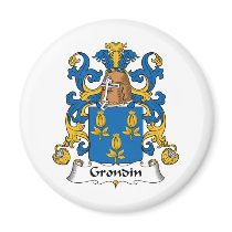 Grondin Family Crest magnets