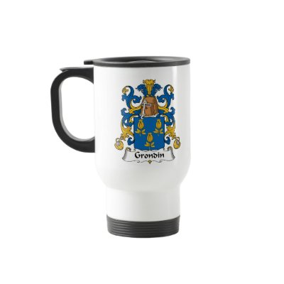 Grondin Family Crest Coffee Mug by coatsofarms