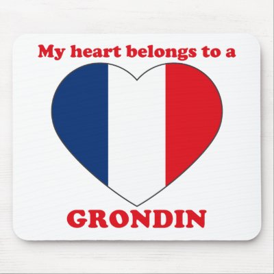 Grondin Mouse Mats by ValentinesDayTshirts
