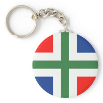 Groningse flag key-ring