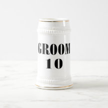 Groom 10 Black Coffee Mug